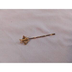 Vintage Gold-Tone Bee Hair Bobby Pin Barrette Clip For Women